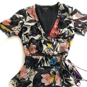 Lucky Brand Floral Wrap Shirt